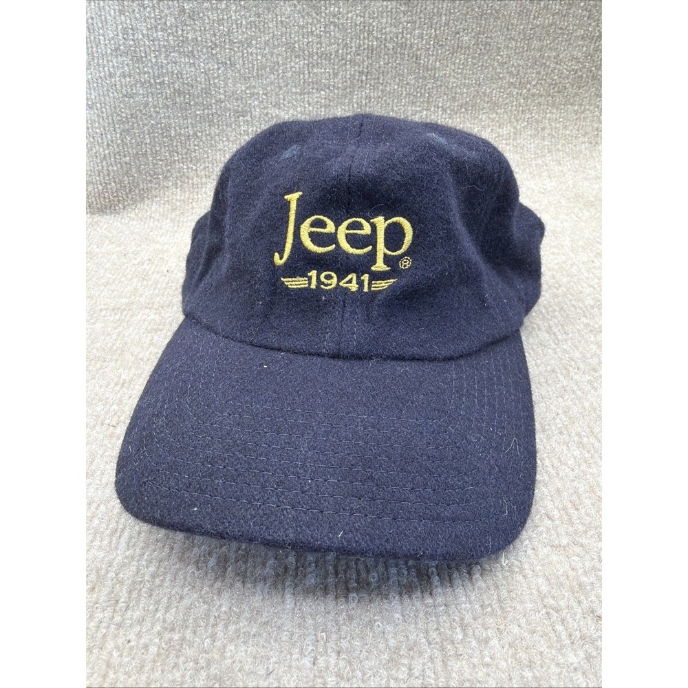 Jeep 1941 American Legend Adjustable Blue Wool Hat Jeep Brand